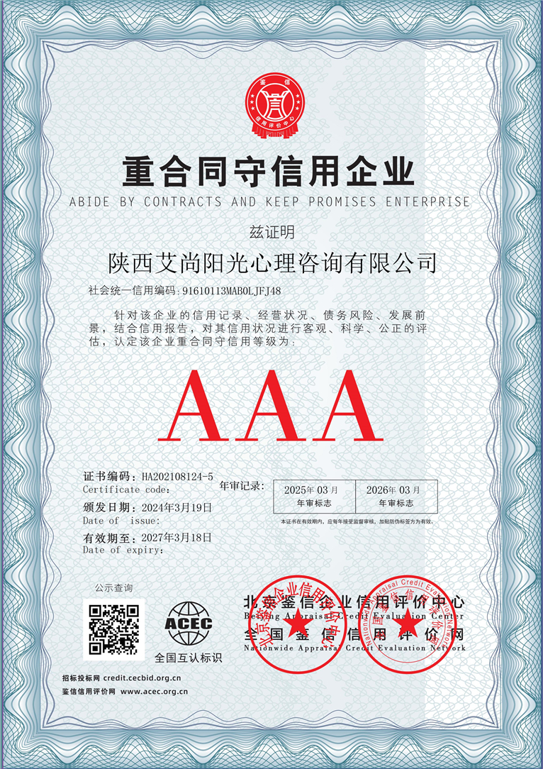 陕西艾尚阳光心理咨询有限公司